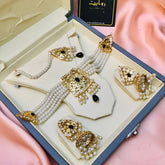 Hyderabadi Choker Set-26 (Black)